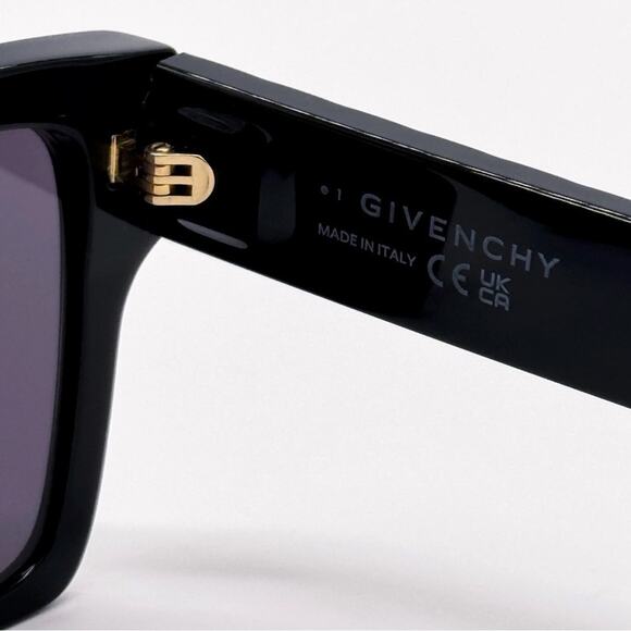 New! Givenchy Elegant Black Sunglasses with Crystals, GV40076I 01A, Authentic